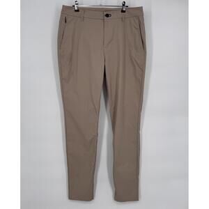 Public Rec Pants Mens 31x32 Beige Chino Straight Leg Casual Golf Polyester